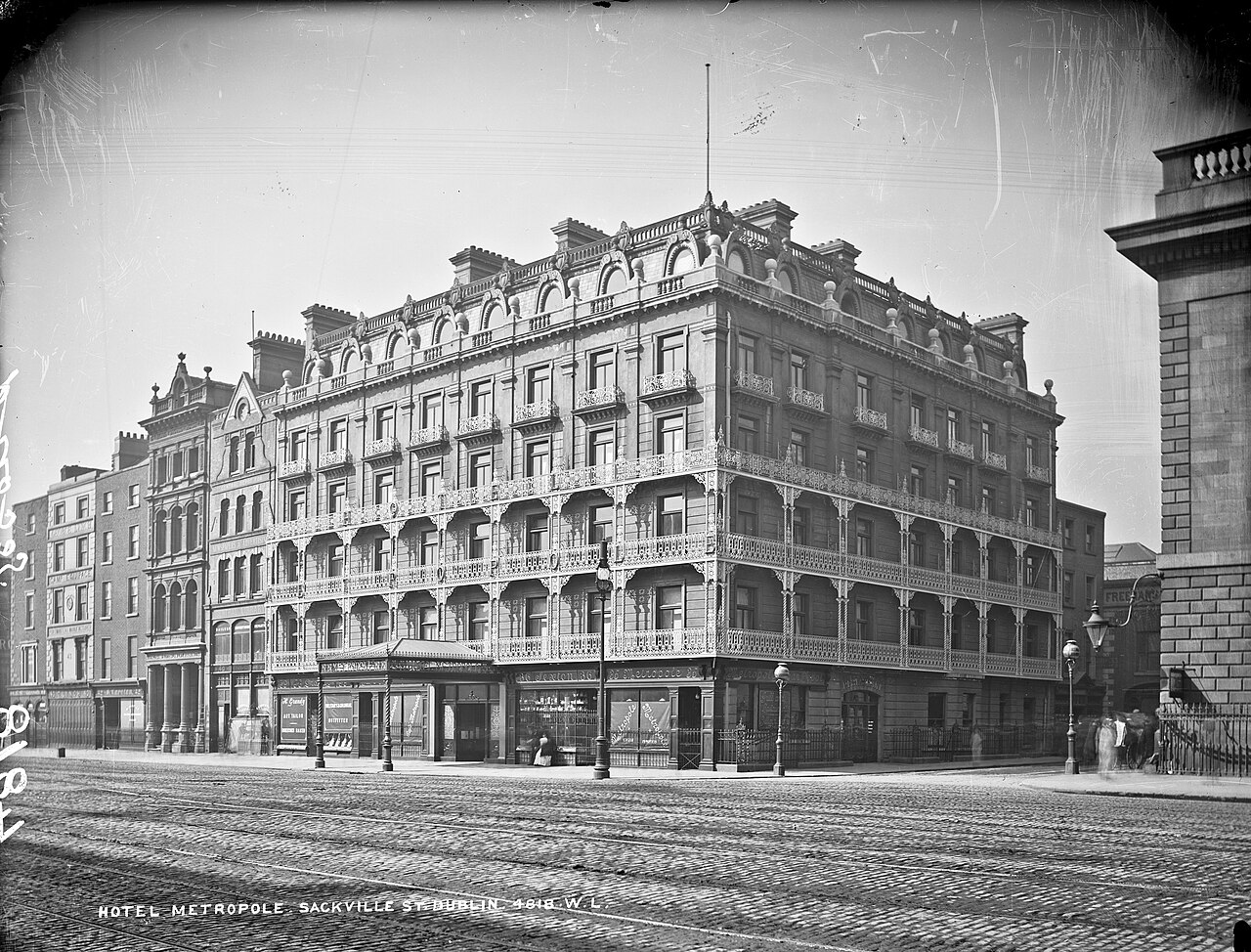 Early twentieth-century photograph of Freeman's Journal offices